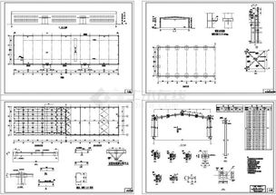 18米钢结构厂房结构施工图